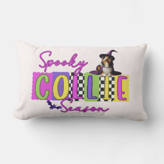 Rectangle Éffrayant Collie Halloween Coussin