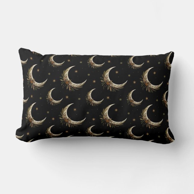 Rectangle Élégant Coussin Crescent Moon (Recto)