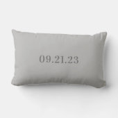 Rectangle Élégant Mame et Monogram Nursery Lumbar Coussin (Verso)