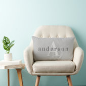 Rectangle Élégant Mame et Monogram Nursery Lumbar Coussin (Chaise)