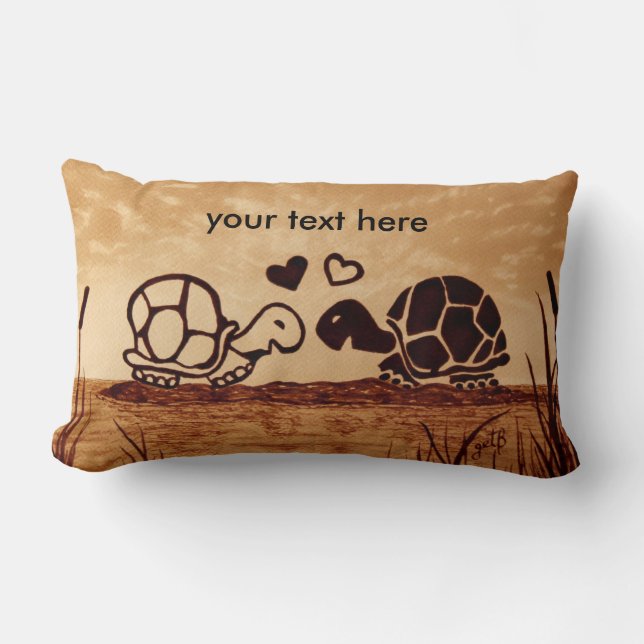 Rectangle Elégant thème LOVE Coussin Lumbar personnalisé (Recto)