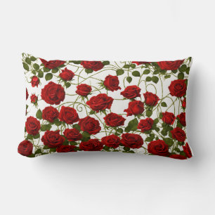 Rectangle Elégante Vigne Rose gothique Design Coussin sans c