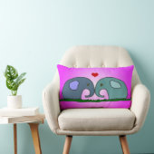 Rectangle Éléphants dans le coussin d'amour (Chaise)