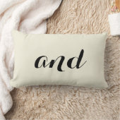 Rectangle "Et" le coussin avec rayé dégagent le blanc (Couverture)