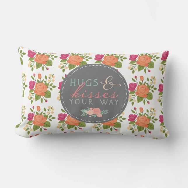 Rectangle Étreintes et baisers votre coussin lombaire de (Recto)