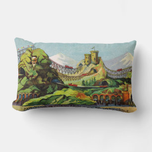 Rectangle Exposition de Charleroi Lumbar Coussin