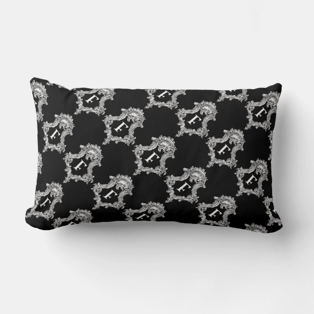 Rectangle F Coussin initial inférieur au monogramme (Recto)