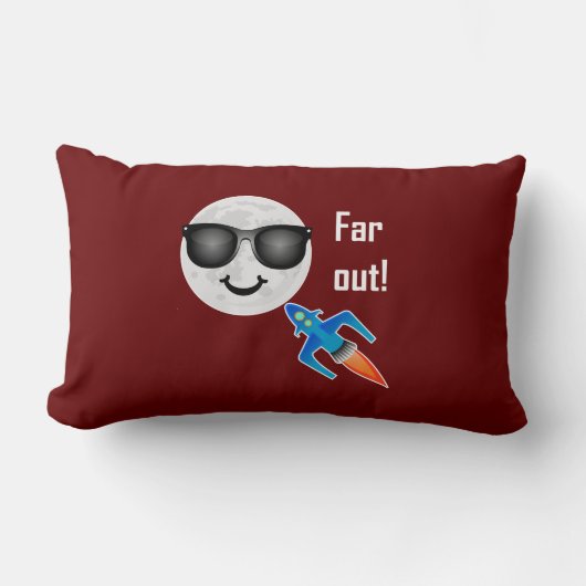 Rectangle Far Out Design - Coussin Lombaire 33 cm x 53 cm (Recto)