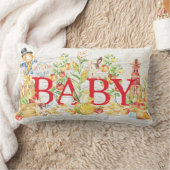 Rectangle Ferme fille garçon Coussin de la pépinière (Couverture)