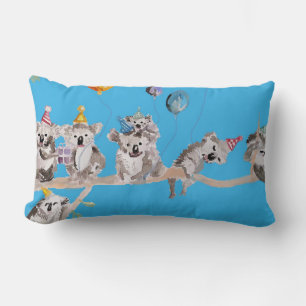 Rectangle Fête d'anniversaire de koala Douce Coussin pour en