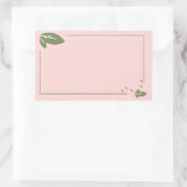 Rectangle feuilleté vierge élégant autocollant éti (Sac)