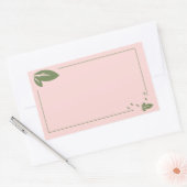 Rectangle feuilleté vierge élégant autocollant éti (Enveloppe)