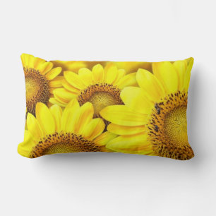Rectangle Fleur marguerite jaune Design Chambre ou Coussin d