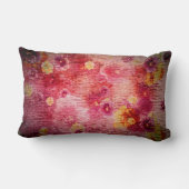 Rectangle Fleurs roses amour - Coussin (Verso)