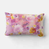 Rectangle Fleurs roses amour - Coussin (Verso)