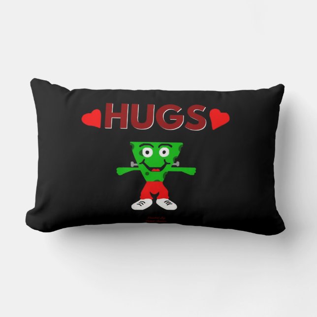 Rectangle Franken Cheese Hugs Lumbar Coussin (Recto)