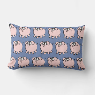 Rectangle Funky 4 cartons Pig Choisir Couleur Lumbar Coussin