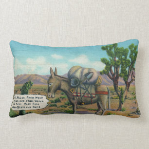 Rectangle Funny Desert Life Lumbar Coussin
