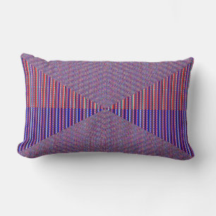 Rectangle Fusion Géométrique Néon – Coussin Abstrait