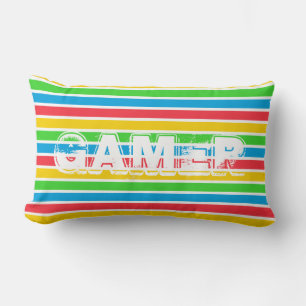 Rectangle Gamer - Coussin Lumbar 13" x 21"