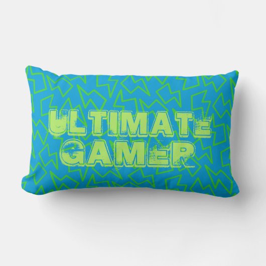 Rectangle Gamer Ultimate - Coussin Lumbar 13" x 21" (Recto)