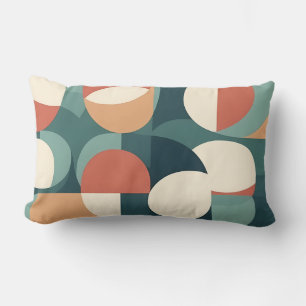 Rectangle Gemini a dit Coussin demi-cercle géométrique rétro