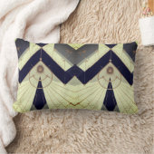 Rectangle Géométrie de régal Coussin de coton de lombage (Couverture)