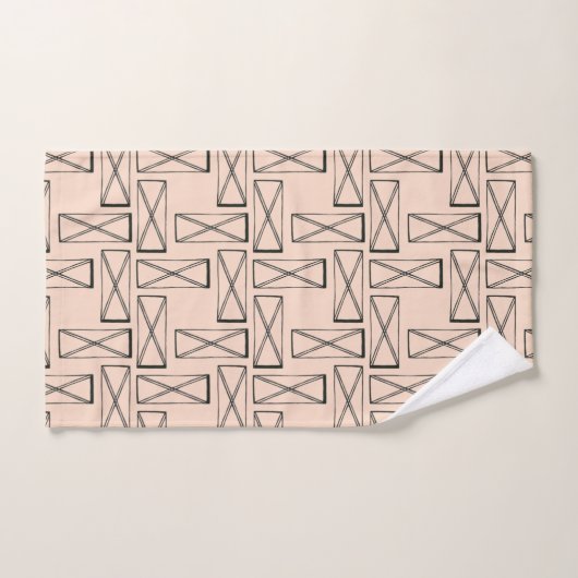Rectangle géométrique X (Serviette à main)