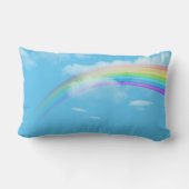 Rectangle Giraffes en Herbe avec Coussin Rainbow Lumbar (Verso)