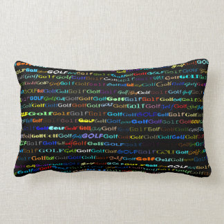 Rectangle Golf Texte Design I Lumbar Coussin