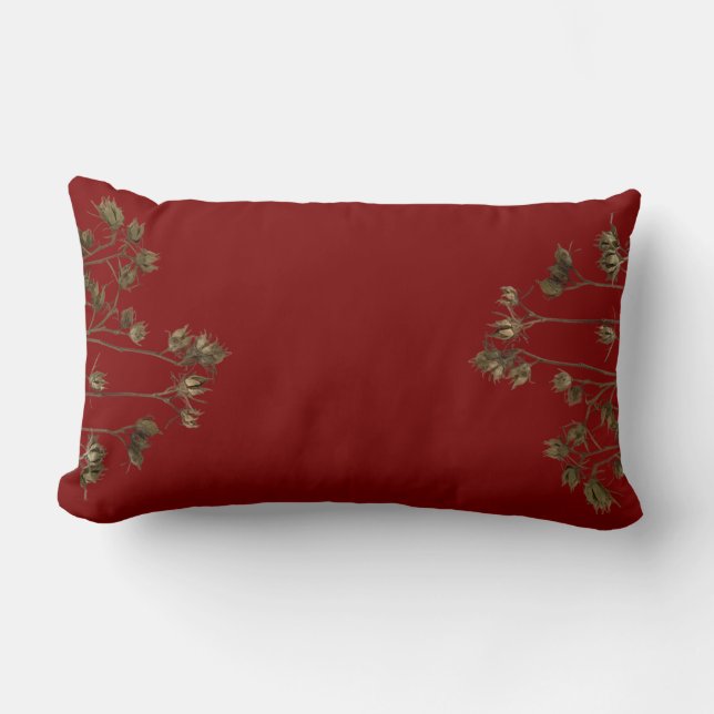 Rectangle Gousses de graines sur un coussin lombaire (Recto)
