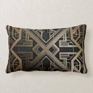 Rectangle Grand coussin de style d'art déco de Gatsby