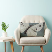 Rectangle Grand coussin lombaire bleu de papillon de (Chaise)