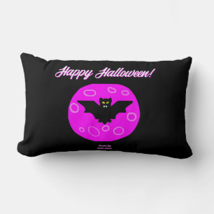 Rectangle Halloween Bat Lumbar Coussin