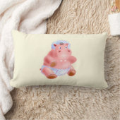 Rectangle Happy Baby Hippo Coussin (Couverture)