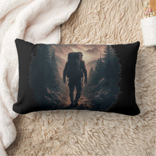Rectangle Hiker Adventure Lumbar Coussin - Nature Explorer