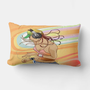 Rectangle Hip hop Coussin fille