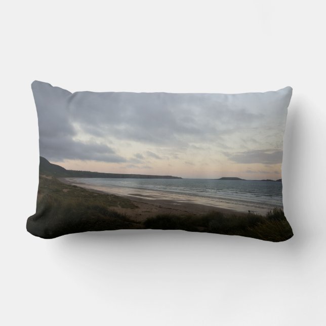 Rectangle Horizon de coussin de plage de Gower (Recto)
