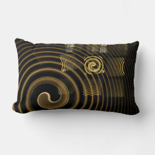 Rectangle Hypnose Abstrait Art Lumbar Coussin