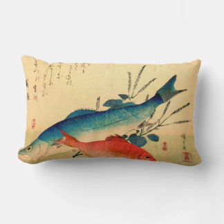 Rectangle Ichiryusai HIROSHIGE Japonais Coussin de la faune