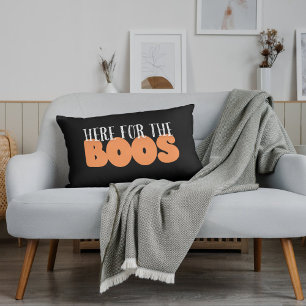 Rectangle Ici Pour Le Coussin BOOS Funny Halloween Lumbar