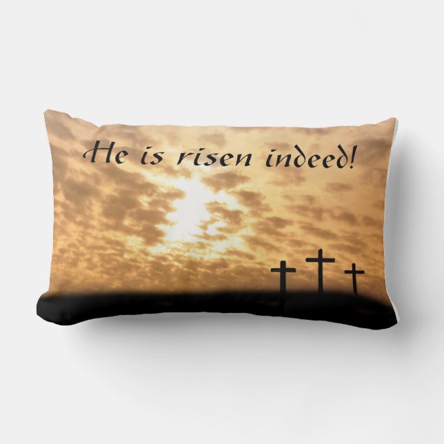 Rectangle Il est levé en effet ! Coussin (Recto)