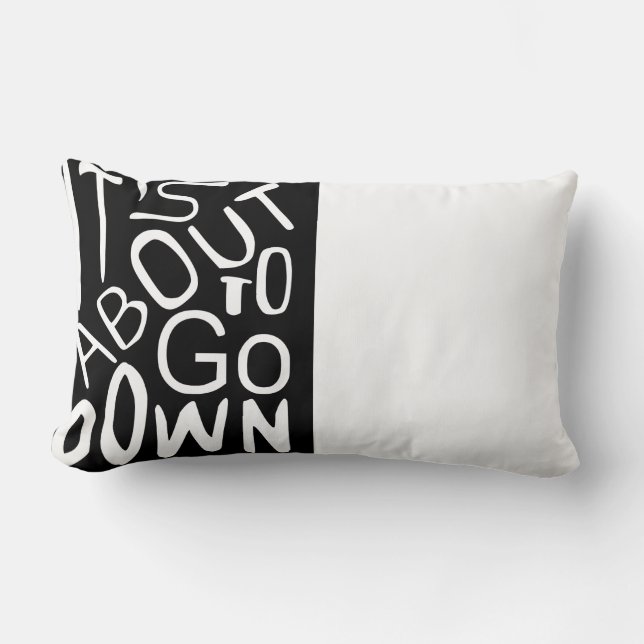 Rectangle Il est sur le point de descendre Lumbar Coussin (Recto)