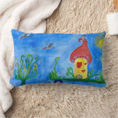 Rectangle Illustration Whimsical Coussin Lumbar (Couverture)