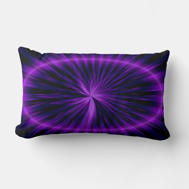 Rectangle Imaginaire Violet Art Design Coussin Abstrait 18 (Recto)