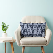 Rectangle Indigo Shibori Coussin : Des rêves de teinture tex (Chaise)