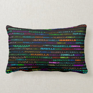 Rectangle Isabella Texte Design I Lumbar Coussin