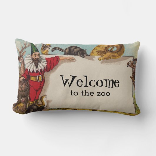 Rectangle Isidore et son Coussin Animaux Lumbar (Recto)