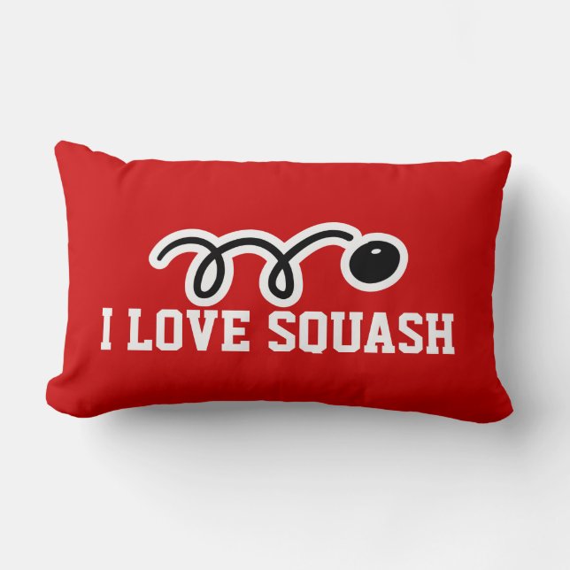Rectangle J'aime le coussin de squash pour les joueurs et le (Recto)