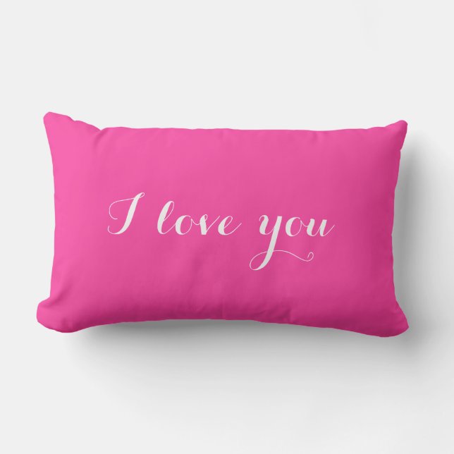 Rectangle J'aime que vous jetez Coussin Customisé (Recto)